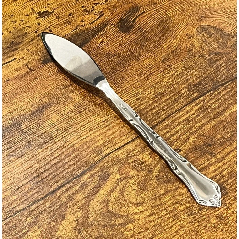 Onieda Colonial Mood Northland Stainless Knife Spreader Flatware Replacement Vtg